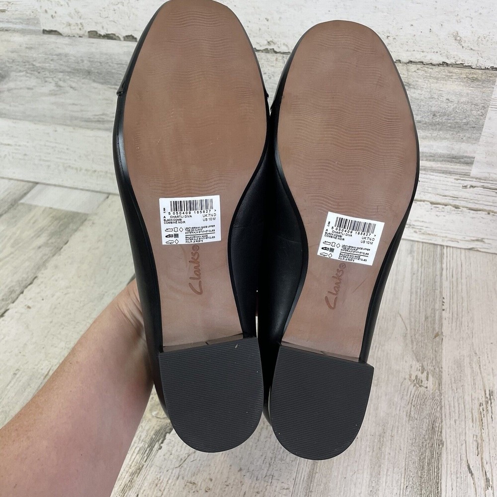 New- Clarks Marilyn Sara Black Pumps Cap Toe Size 10 (7126513) - Picture 6 of 8